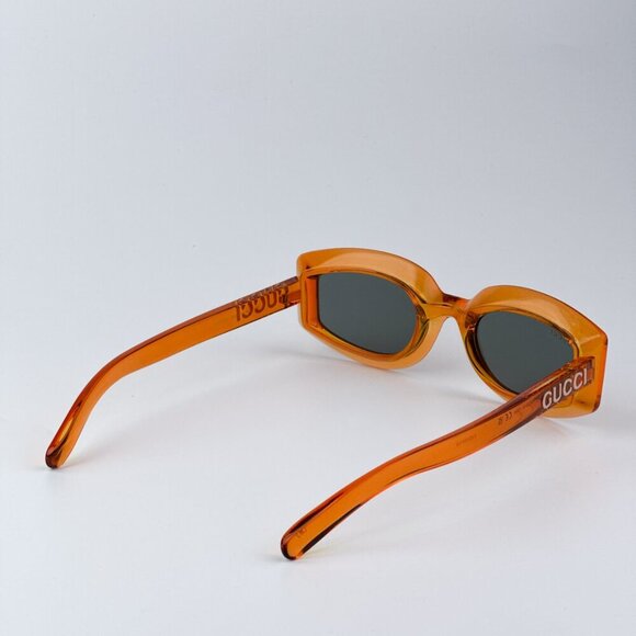 Gucci GG1719S 005 BRAND NEW Sunglasses Orange Grey Women Square - Picture 6 of 10